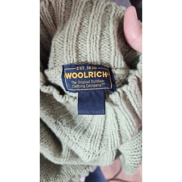 Woolrich Turtleneck Tweed Cropped Sweater Size S/M - Picture 6 of 8